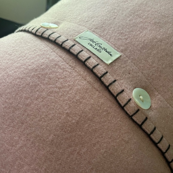 Jan Constantine Handmade Felt Tiger & Palm Tree Decor Pillow Made in England - Picture 10 of 11